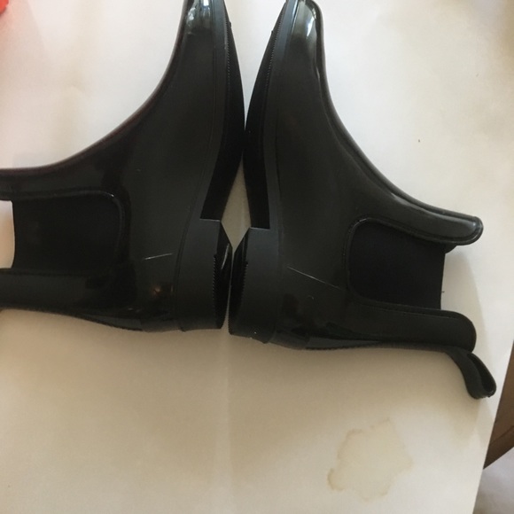 Black JCREW rain boots - Picture 2 of 3
